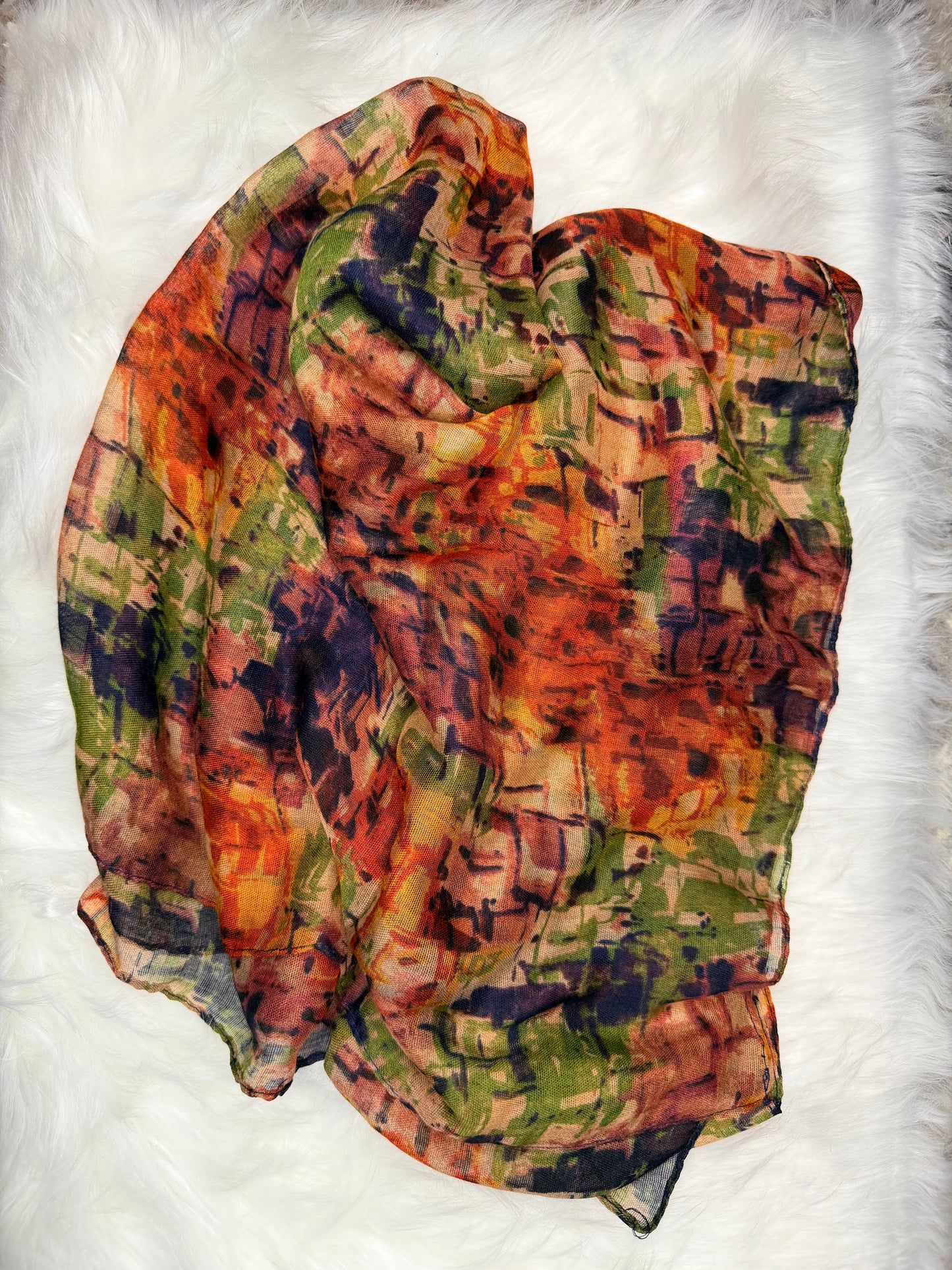 Hijab viscose imprimer multicolore