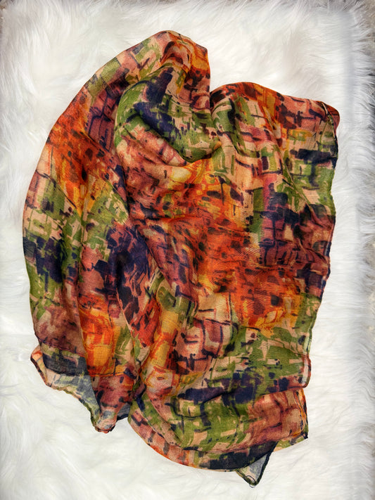 Hijab viscose imprimer multicolore