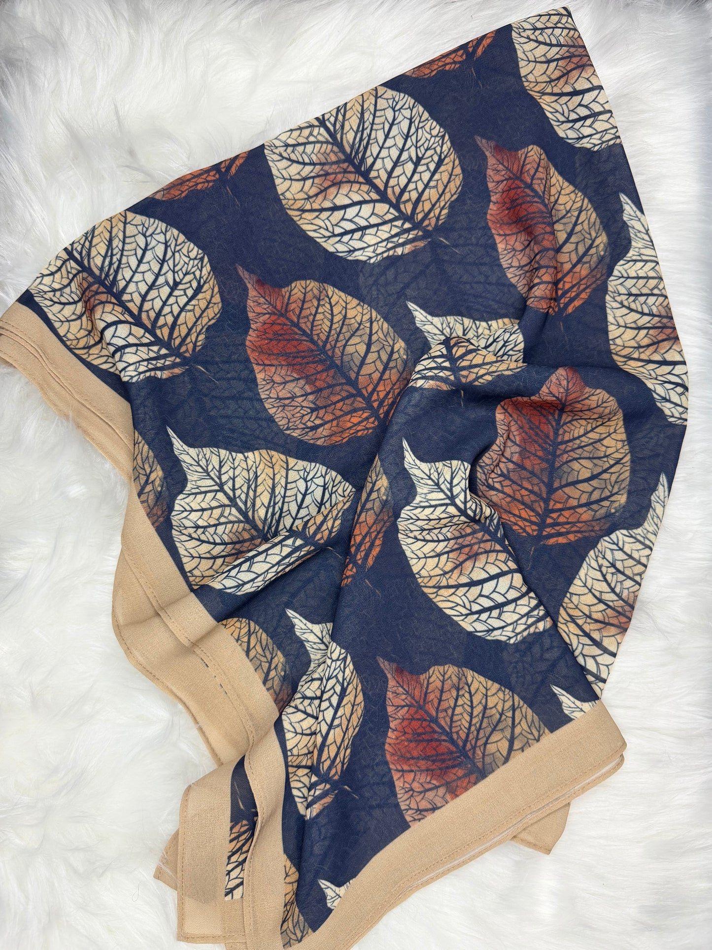 Hijab mousseline fleurie